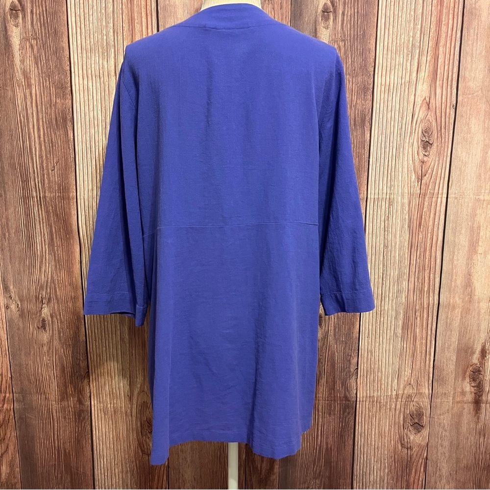 Soft Surroundings One-Button Jacket-Periwinkle - image 2